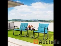 Tuin meubilair set 3 stukken, tafel en 2 stoelen
