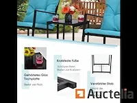 Tuin meubilair set 3 stukken, tafel en 2 stoelen - afbeelding 3 van  8