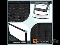 Tuin meubilair set 3 stukken, tafel en 2 stoelen - afbeelding 4 van  8