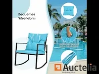 Tuin meubilair set 3 stukken, tafel en 2 stoelen - afbeelding 5 van  8