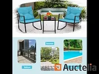 Tuin meubilair set 3 stukken, tafel en 2 stoelen - afbeelding 6 van  8