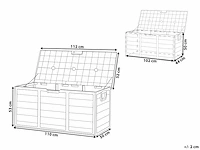 Tuindoos 112 x 50 cm grijs en bruin - afbeelding 7 van  12