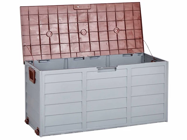 Tuindoos 112 x 50 cm grijs en bruin - afbeelding 8 van  12