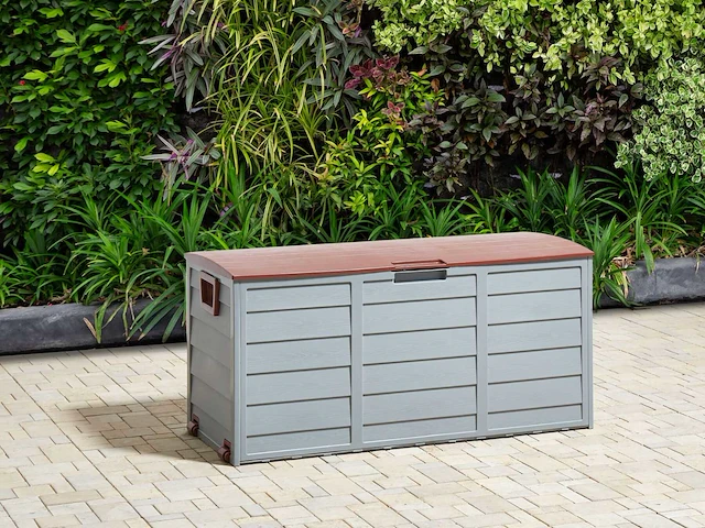 Tuindoos 112 x 50 cm grijs en bruin - afbeelding 9 van  12