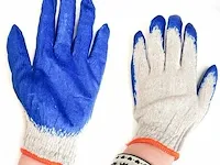 Tuinhandschoenen, blauw, uni 12 paar - afbeelding 1 van  1