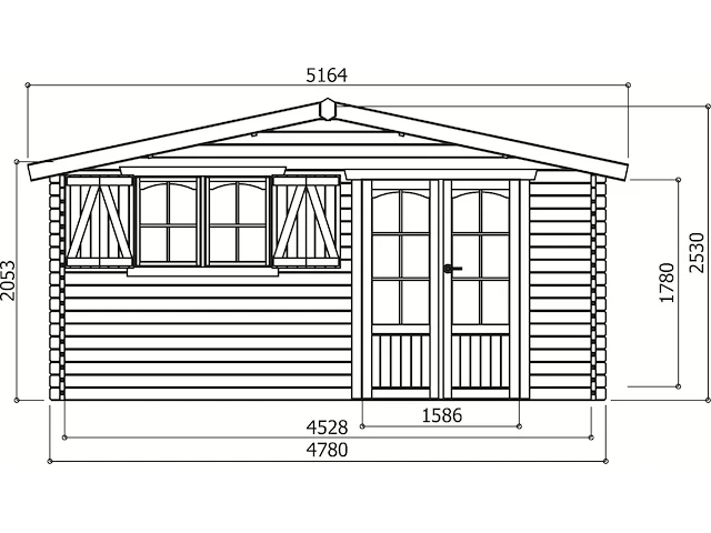 Tuinhuis chamonix - afbeelding 2 van  3