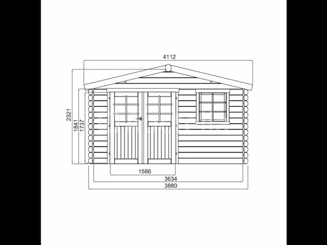 Tuinhuis dalzburg - afbeelding 2 van  3