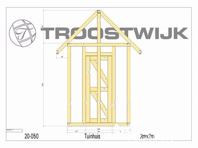 Tuinhuis fijnspar 2x2 - afbeelding 14 van  17