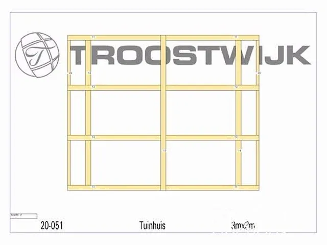 Tuinhuis fijnspar 3x3 - afbeelding 3 van  19