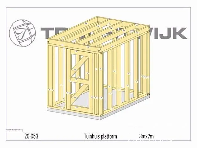 Tuinhuis fijnspar platform 3x2 - afbeelding 11 van  15
