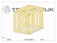 Tuinhuis fijnspar platform 3x2 - afbeelding 11 van  15