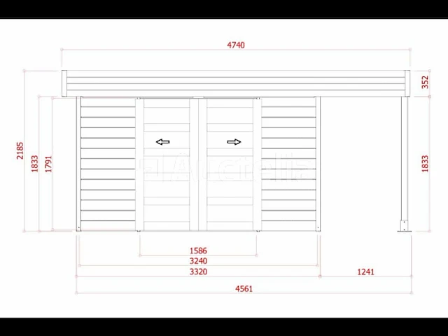 Tuinhuis larvik - afbeelding 1 van  3