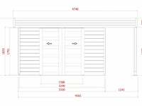 Tuinhuis larvik - afbeelding 3 van  3