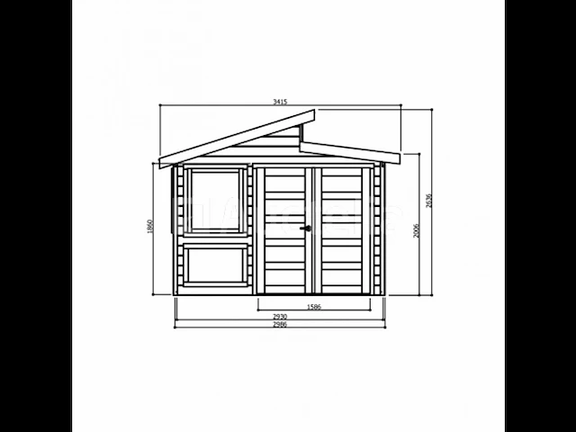 Tuinhuis merano - afbeelding 1 van  3