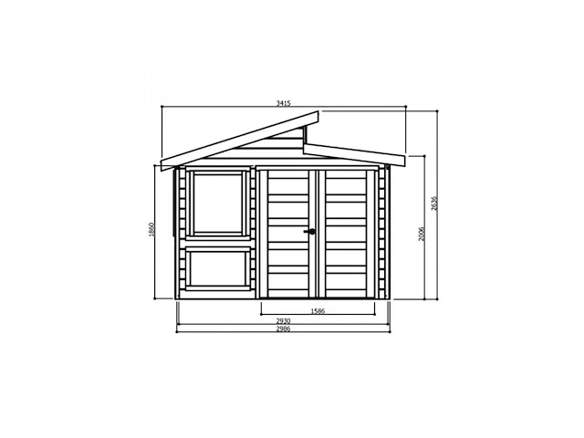 Tuinhuis merano - afbeelding 2 van  3