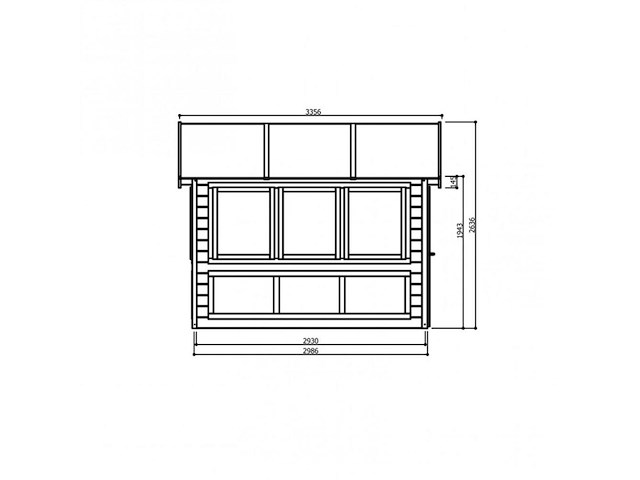 Tuinhuis merano - afbeelding 3 van  3