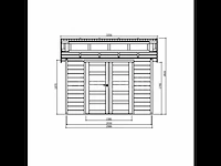 Tuinhuis milano - afbeelding 2 van  3