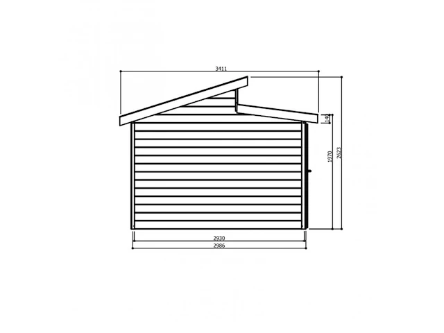 Tuinhuis milano - afbeelding 3 van  3