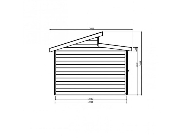 Tuinhuis milano - afbeelding 3 van  3