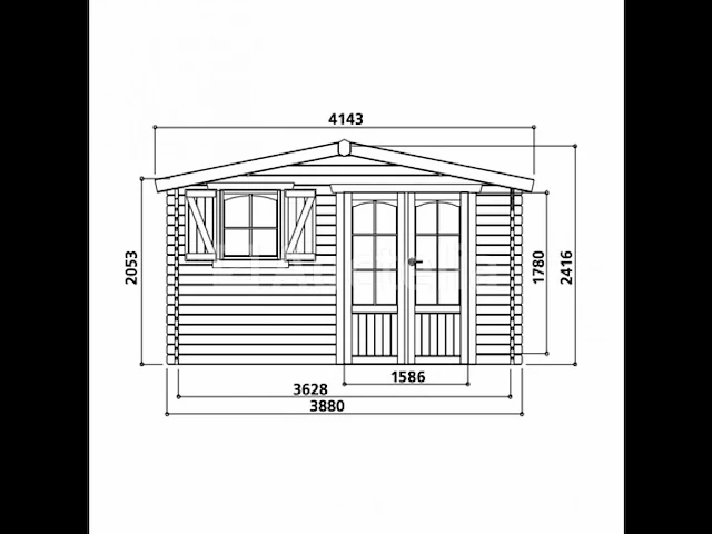 Tuinhuis morzine - afbeelding 3 van  3