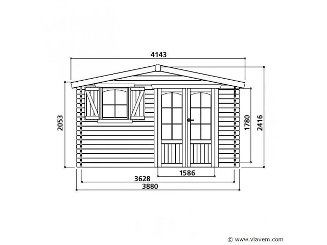 Tuinhuis morzine - afbeelding 2 van  3
