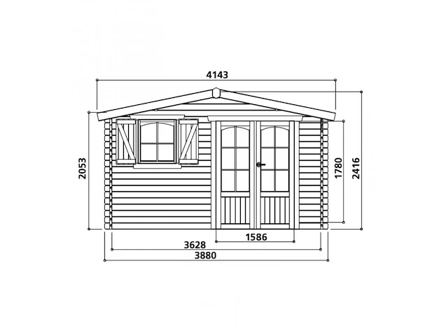 Tuinhuis morzine - afbeelding 2 van  3