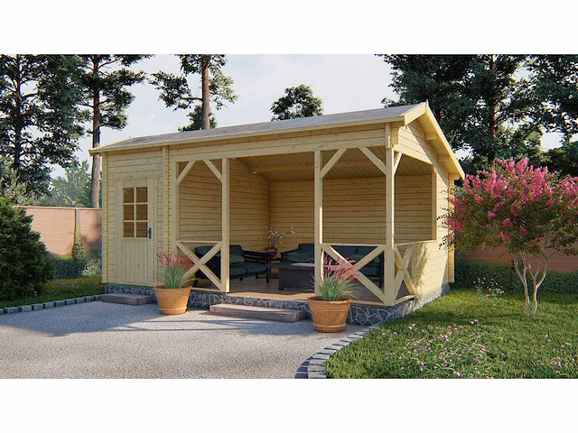 Tuinhuis selma 5780x3500x2790mm onbehandeld nieuw - afbeelding 1 van  1