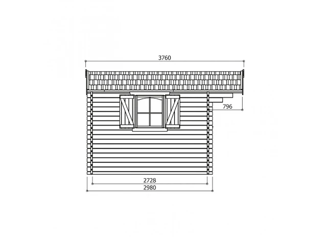Tuinhuis servoz - afbeelding 3 van  3
