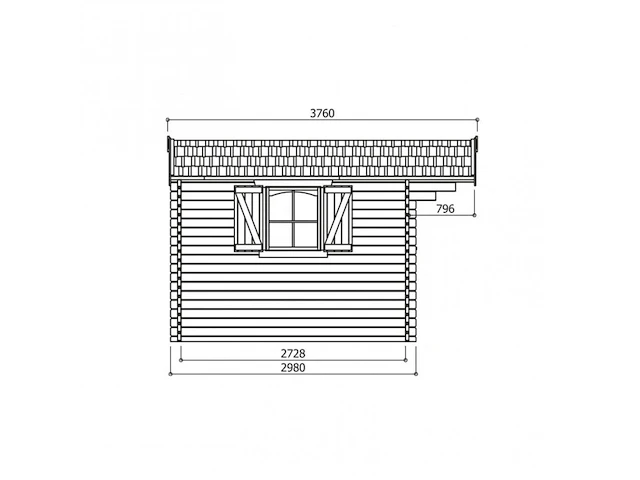 Tuinhuis servoz - afbeelding 3 van  3