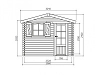 Tuinhuis servoz - afbeelding 2 van  3