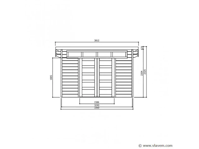 Tuinhuis venezia - afbeelding 2 van  3