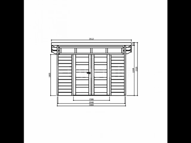 Tuinhuis verona - afbeelding 2 van  3