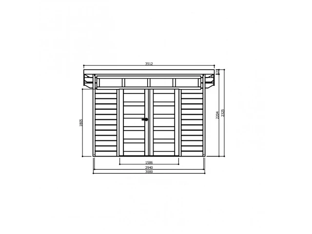 Tuinhuis verona - afbeelding 2 van  3
