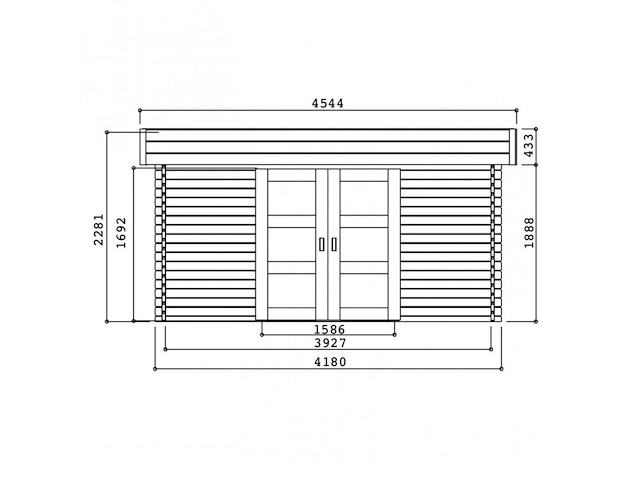 Tuinhuis viborg - afbeelding 2 van  3