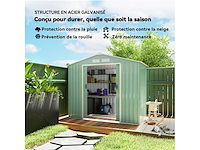 Tuinhuisje 2,5 m² - gereedschapsberging met fundering - afbeelding 4 van  6