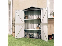 Tuinhuisje antraciet 116x45x175 cm gegalvaniseerd staal - afbeelding 1 van  6