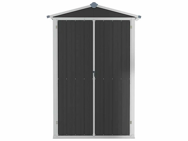 Tuinhuisje antraciet 116x45x175 cm gegalvaniseerd staal - afbeelding 3 van  6