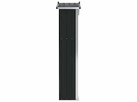 Tuinhuisje antraciet 116x45x175 cm gegalvaniseerd staal - afbeelding 4 van  6