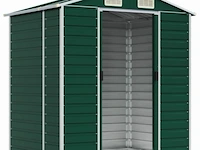 Tuinhuisje groen gegalvaniseerd staal afm ± 191x130x193 - afbeelding 3 van  9
