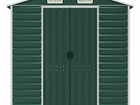 Tuinhuisje groen gegalvaniseerd staal afm ± 191x130x193 - afbeelding 4 van  9