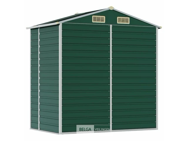Tuinhuisje groen gegalvaniseerd staal afm ± 191x130x193 - afbeelding 7 van  9