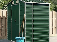 Tuinhuisje groen gegalvaniseerd staal afm ± 191x130x193 - afbeelding 2 van  9