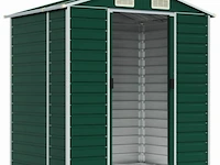 Tuinhuisje groen gegalvaniseerd staal afm ± 191x130x193 - afbeelding 3 van  9