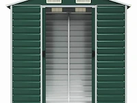 Tuinhuisje groen gegalvaniseerd staal afm ± 191x130x193 - afbeelding 5 van  9
