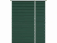 Tuinhuisje groen gegalvaniseerd staal afm ± 191x130x193 - afbeelding 6 van  9