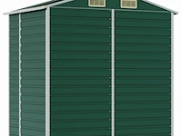 Tuinhuisje groen gegalvaniseerd staal afm ± 191x130x193 - afbeelding 7 van  9