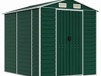 Tuinhuisje groen gegalvaniseerd staal afm ± 191x215x198 - afbeelding 1 van  10