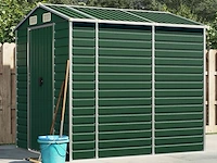 Tuinhuisje groen gegalvaniseerd staal afm ± 191x215x198 - afbeelding 3 van  10