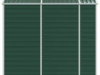 Tuinhuisje groen gegalvaniseerd staal afm ± 191x215x198 - afbeelding 7 van  10