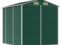 Tuinhuisje groen gegalvaniseerd staal afm ± 191x215x198 - afbeelding 8 van  10